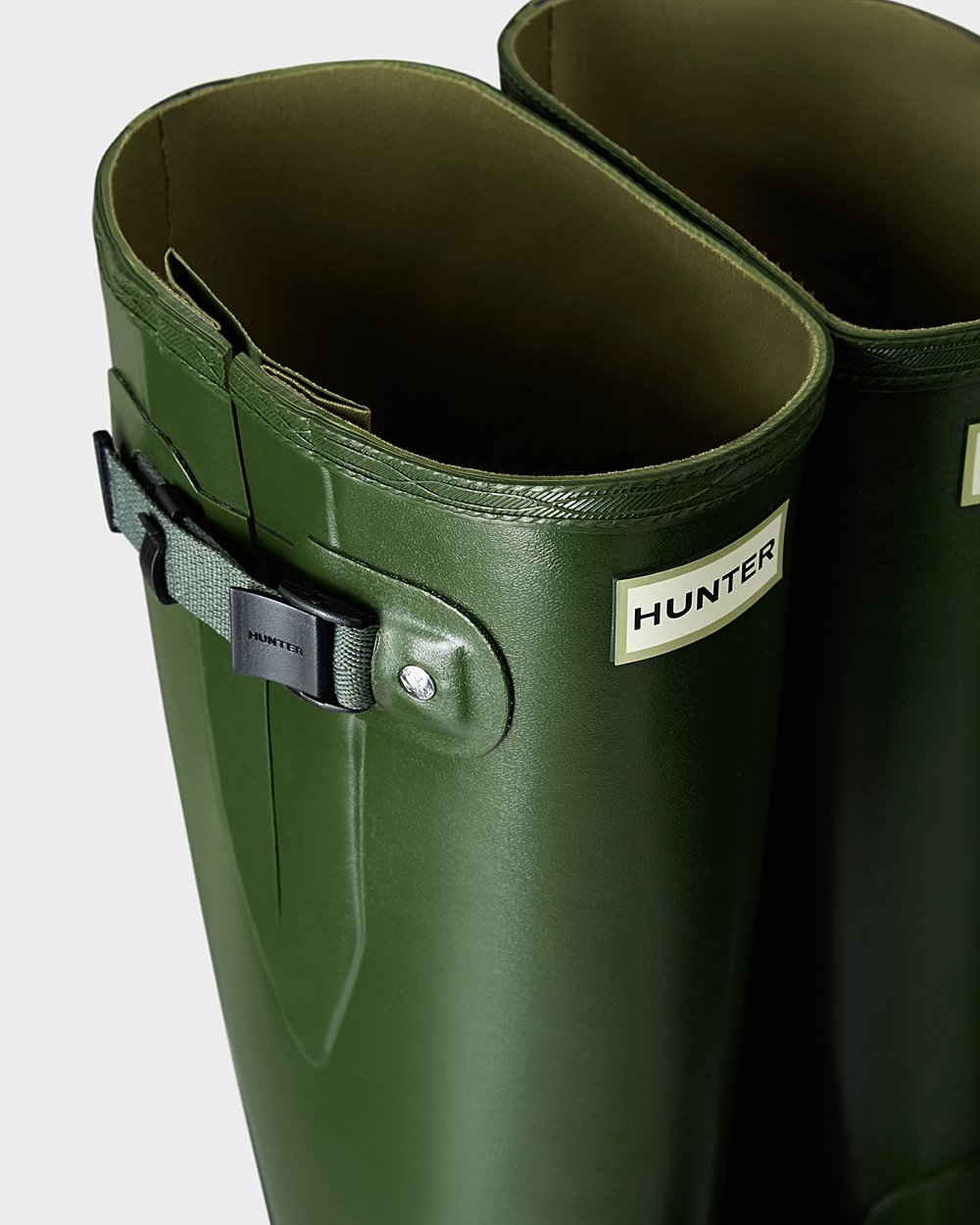 Galochas Altas Hunter Homem Verdes - Norris Field Side Adjustable - 12ITYLHSU